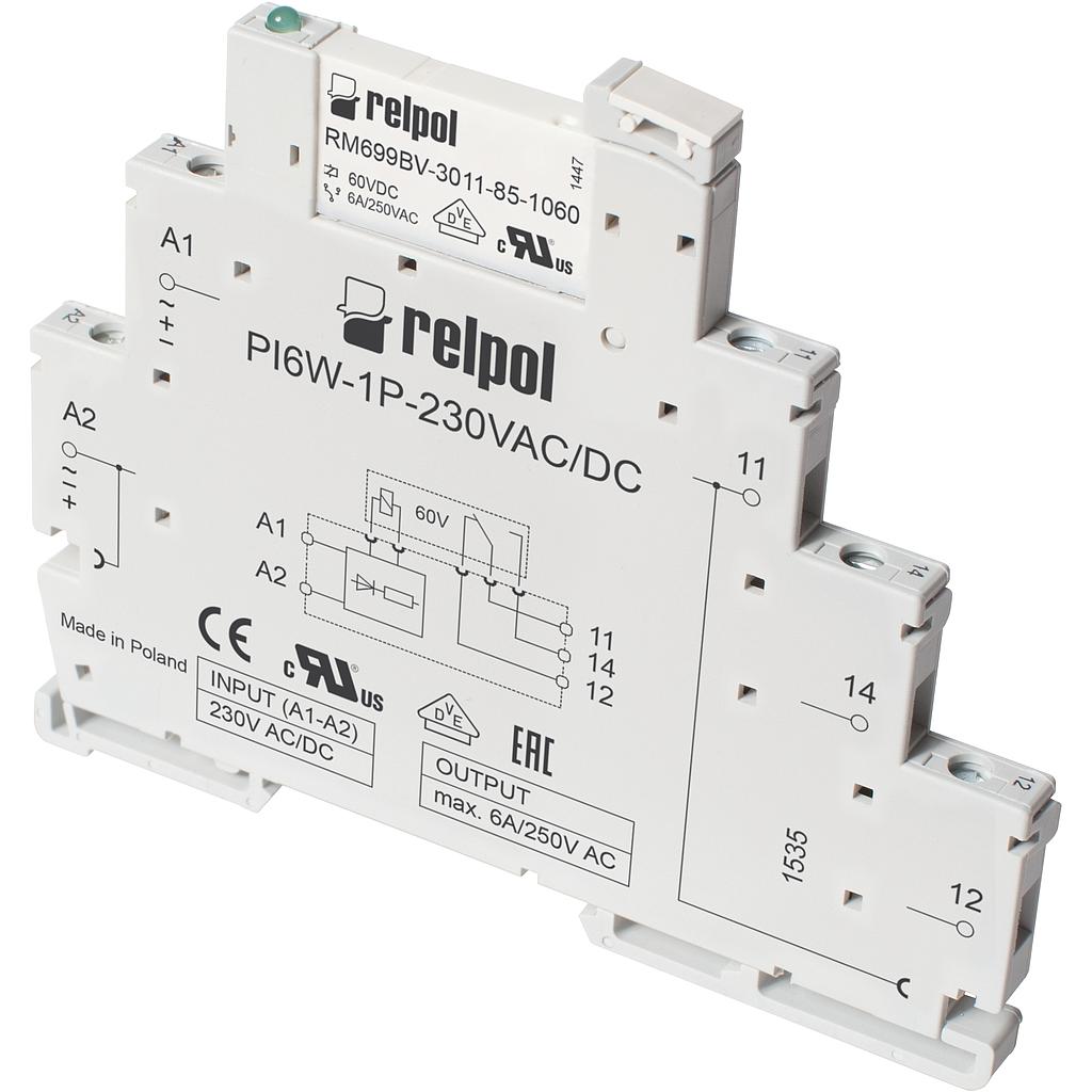 PIR6W-1P-115VAC/DC (gray)