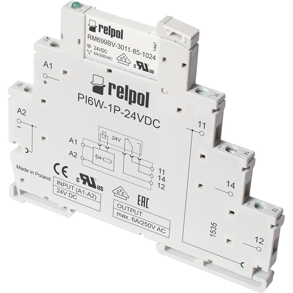 PIR6W-1P-24VDC (gray) (CE)